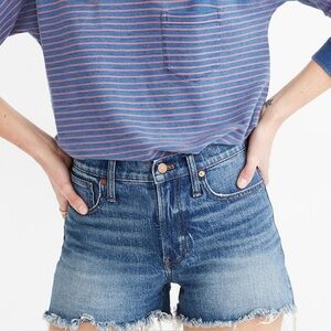 NWT Madewell The Perfect Jean Short in Rayburn Comfort Stretch Edition